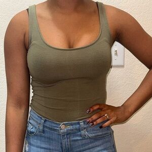 Tank Top Bodysuit - Green